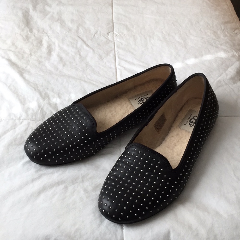 Ugg sheepskin-lined dress loafers